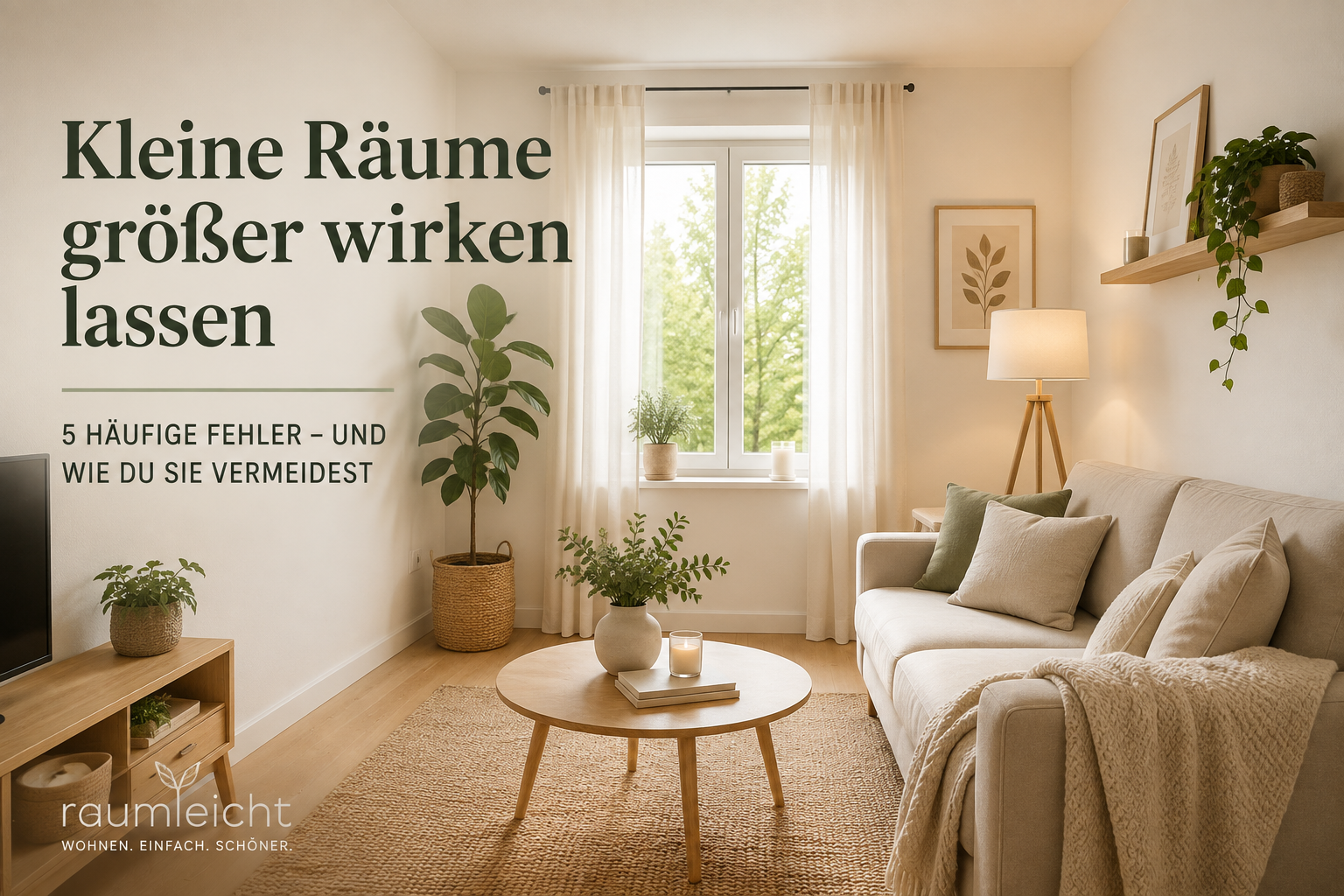 5 Fehler, die kleine Räume noch kleiner wirken lassen – und wie du sie vermeidest
